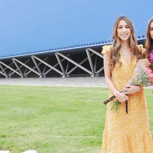 Yellow Floral Print MIDI Length Dress